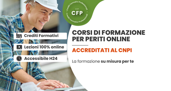 Corsi per Periti Industriali online con crediti formativi